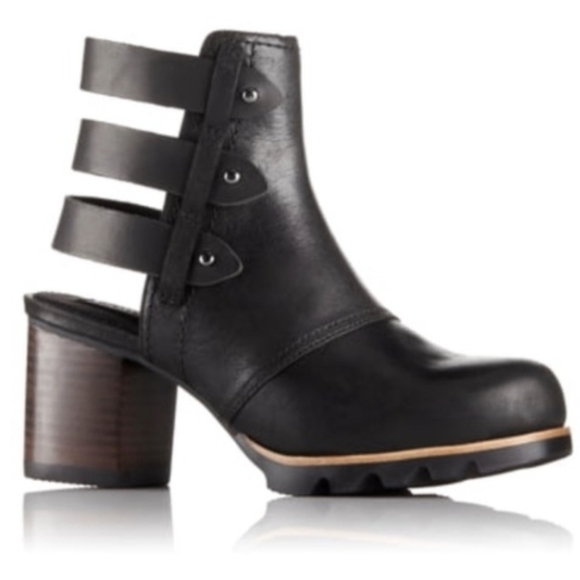 Sorel Addington caged booties black  7.5 - Picture 1 of 14